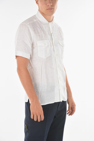 Camicia a Maniche Corte con Doppio Taschino