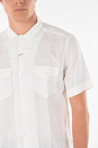 Camicia a Maniche Corte con Doppio Taschino