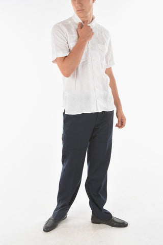 Camicia a Maniche Corte con Doppio Taschino