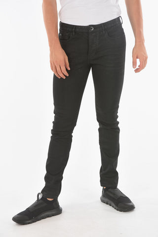EMPORIO Coated Cotton Slim Fit Denims