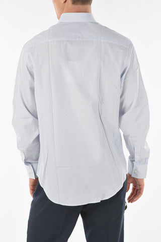 Balanced Stripe Straight Fit Cotton Shirt