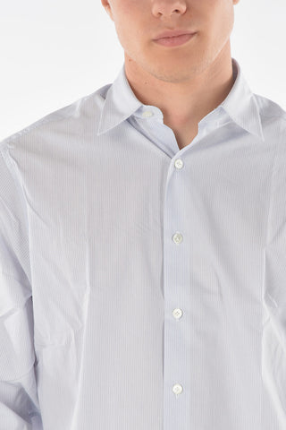 Balanced Stripe Straight Fit Cotton Shirt