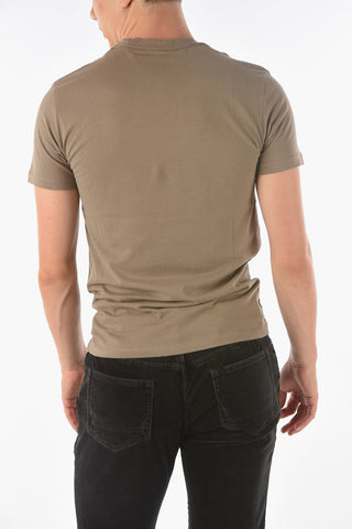Crew Neck BRACE Cotton T-Shirt