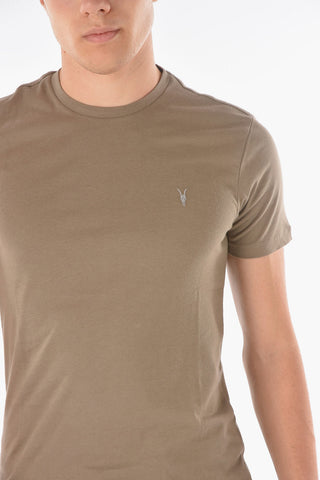 Crew Neck BRACE Cotton T-Shirt