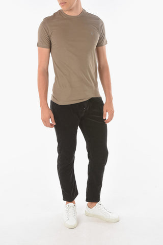 Crew Neck BRACE Cotton T-Shirt