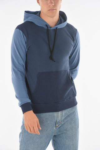 SHIRT Two Tone Brushed Hoodie with Maxipocket