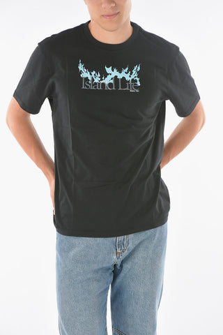 Crew Neck ISLAND LIFE Printed T-Shirt