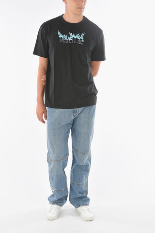 Crew Neck ISLAND LIFE Printed T-Shirt