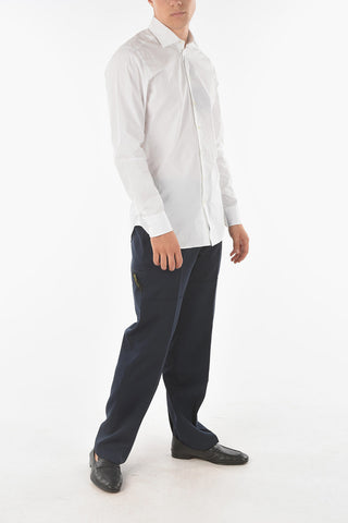 Camicia Jacquard con Motivo Paisley