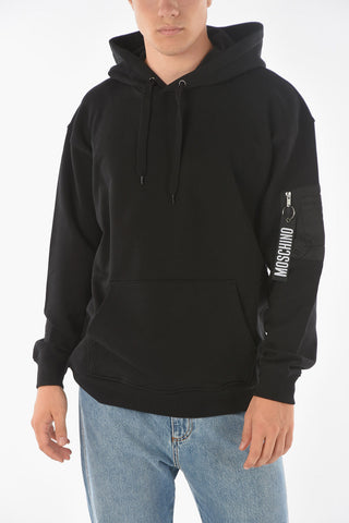 COUTURE! Pocket Sleeve Cotton Hoodie