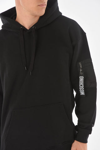 COUTURE! Pocket Sleeve Cotton Hoodie