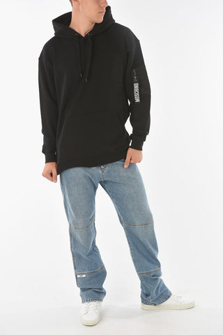 COUTURE! Pocket Sleeve Cotton Hoodie