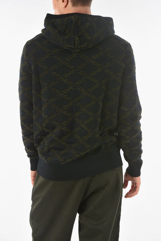 EMPORIO Monogram Motif Hoodie