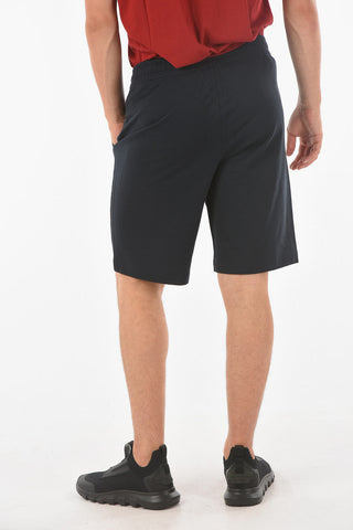 EA7 EMPORIO Printed Logo Cotton Shorts