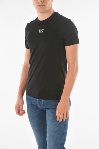 EA7 EMPORIO T-Shirt Girocollo in Cotone con Logo