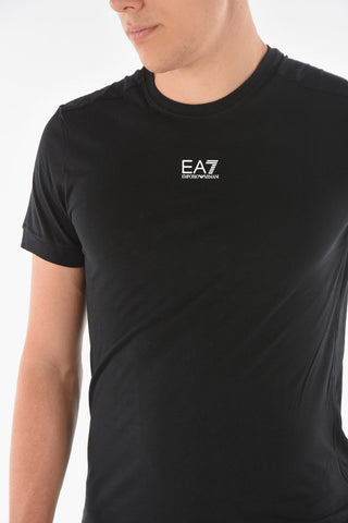 EA7 EMPORIO T-Shirt Girocollo in Cotone con Logo