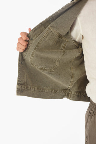 Ribbed Collar TERREL Denim Jacket