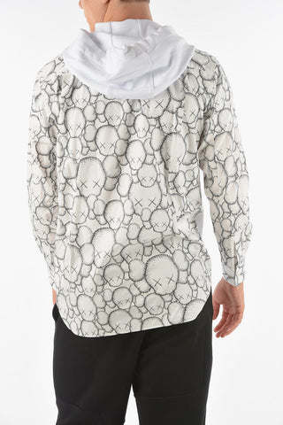 SHIRT Printed X KAWS Sweatshirt with Cotton-poplin Sleeves