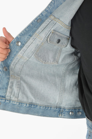 Giubbotto SAGAR in Denim Lavaggio Chiaro