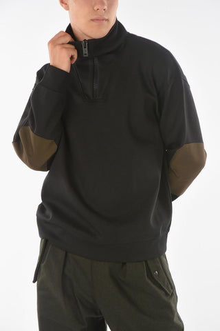 EMPORIO RECYCLED Patch Mock Neck Sweatshirt