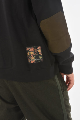 EMPORIO RECYCLED Patch Mock Neck Sweatshirt