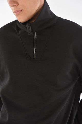 EMPORIO RECYCLED Patch Mock Neck Sweatshirt