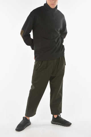 EMPORIO RECYCLED Patch Mock Neck Sweatshirt