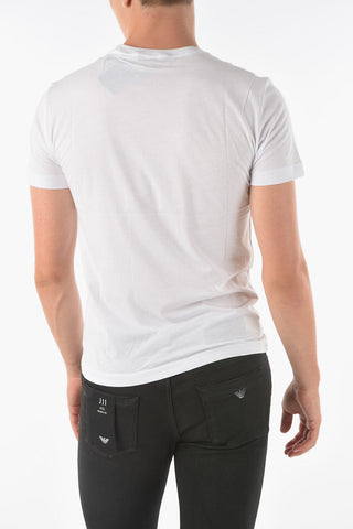 EA7 EMPORIO T-Shirt Girocollo in Cotone con Logo