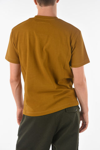 EMPORIO RECYCLED Front Patch Cotton T-Shirt