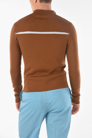 Mock Neck LA MAILLE ALTÙ Slotted Detail Sweater