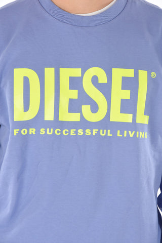 maxi front printed S-GIR-DIVISION-LOGO crew-neck sweatshirt
