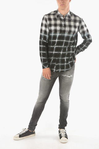 Classic Collar Lurex Gingham Checked S-KEITH Shirt