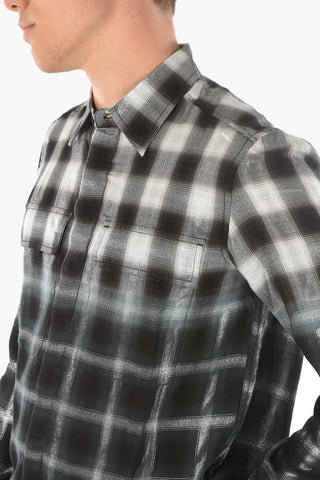 Classic Collar Lurex Gingham Checked S-KEITH Shirt