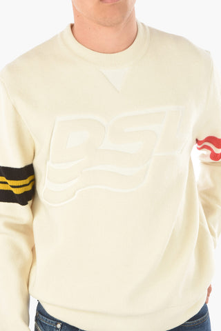 stretch wool crew-neck K-HOUSTON sweater