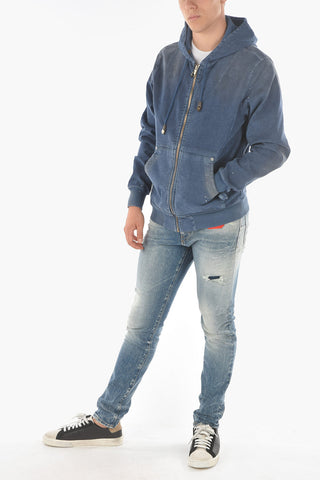 Giubbotto J-NIGEL in Denim con Cappuccio