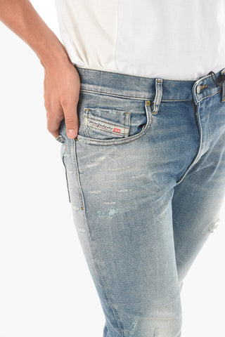 16cm Distressed D-STRUKT-P Slim Fit Jeans L32