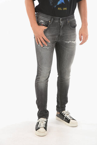 Jogg  Jeans D-STRUKT-T slim fit effetto vintage 15cm