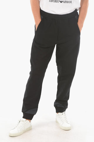 Side Contrasting Band PANEL Cotton Joggers