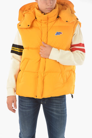 Sleeveless W-ROLF-SL Down Jacket with Removable Hood