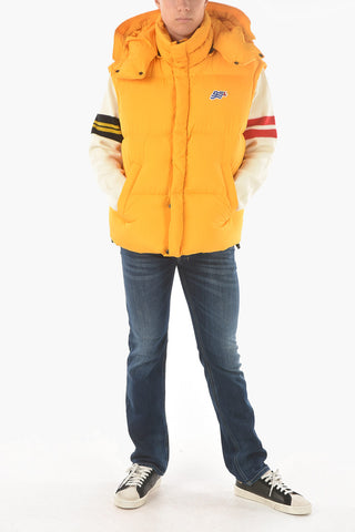Sleeveless W-ROLF-SL Down Jacket with Removable Hood