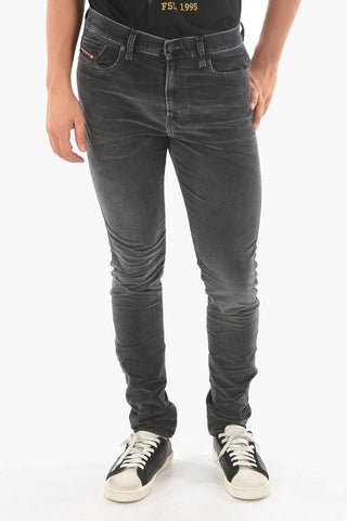 Pantaloni D-AMNY-Y 5 tasche in velluto