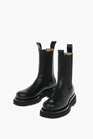Leather STORM Chelsea Boots with Platform Sole