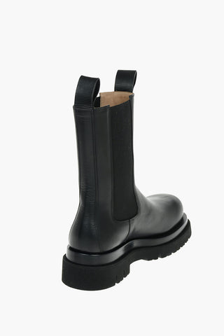 Leather STORM Chelsea Boots with Platform Sole