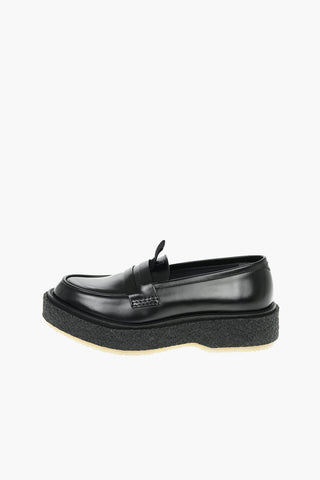 ETUDES Leather TYPE143 Penny Loafer with Platfrom Crepe Sole