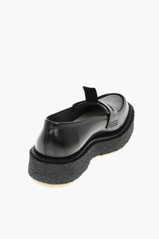 ETUDES Leather TYPE143 Penny Loafer with Platfrom Crepe Sole