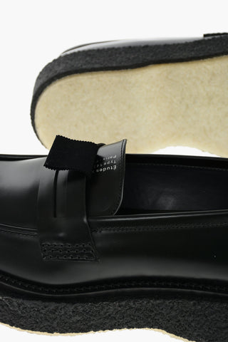 ETUDES Leather TYPE143 Penny Loafer with Platfrom Crepe Sole