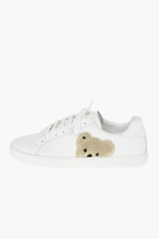 Leather NEW TEDDY BEAR Sneakers with Teddy Bear Patch Detail
