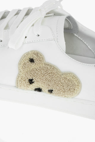 Leather NEW TEDDY BEAR Sneakers with Teddy Bear Patch Detail