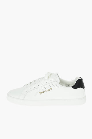 Leather NEW TENNIS Sneakers with Logo Print