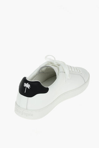 Leather NEW TENNIS Sneakers with Logo Print